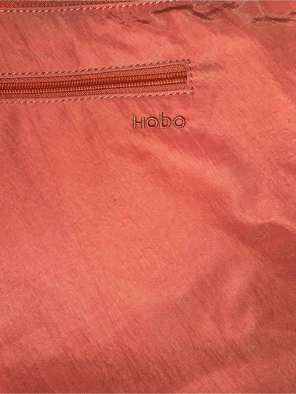 No.94 Hobo International Nylon Orange Crossbody Bag